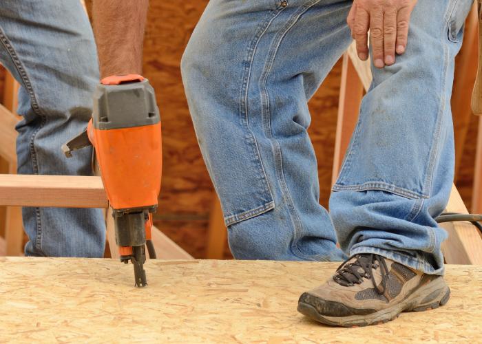 Tools used by roof contractors in San Diego.